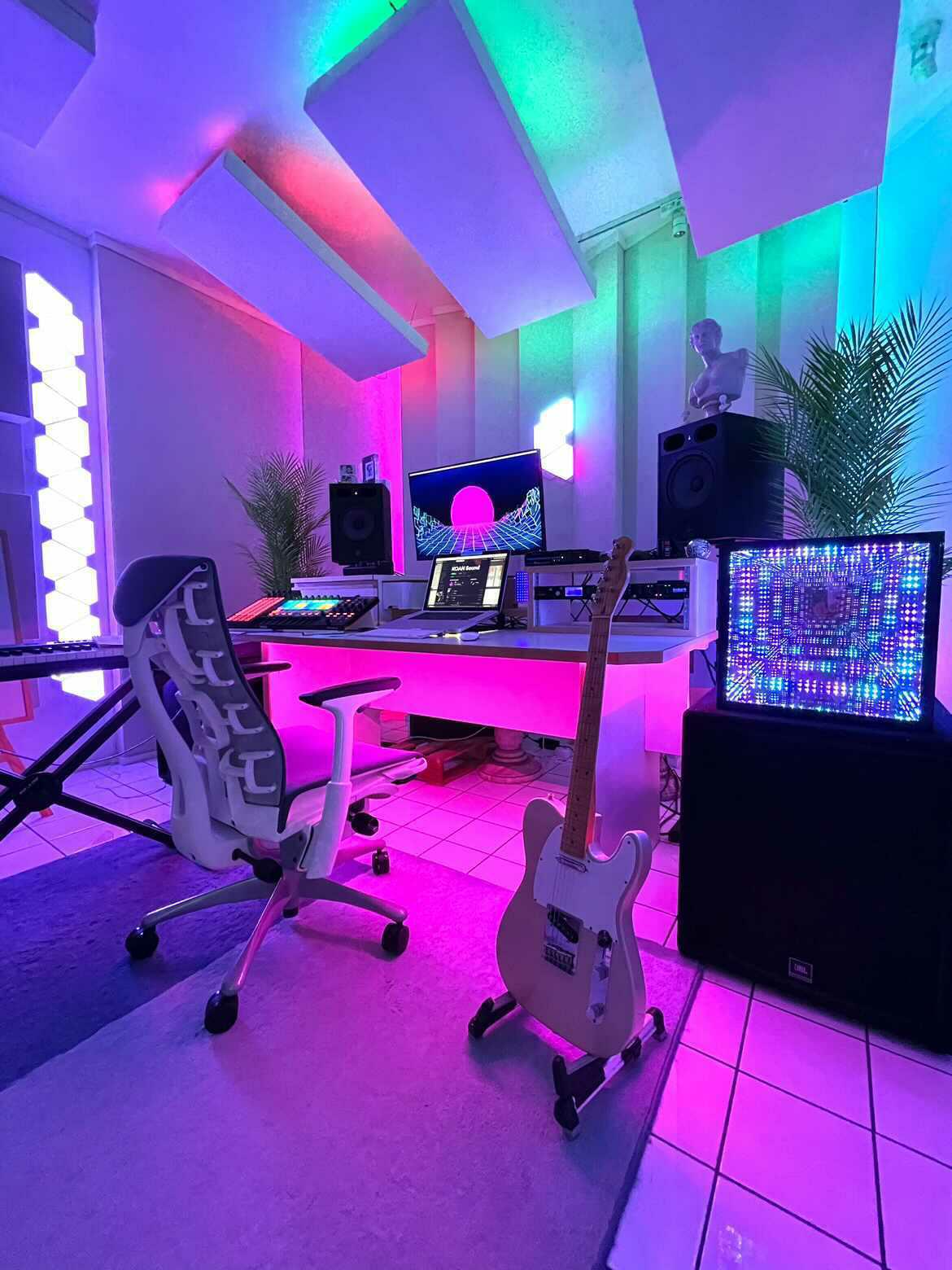 cube light and other RGB in office