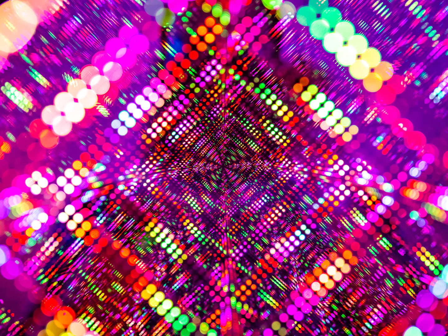 multicolored led light cube