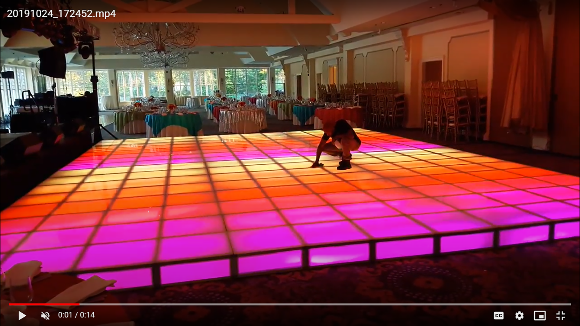 Light Up Dance Floor Rental Texas