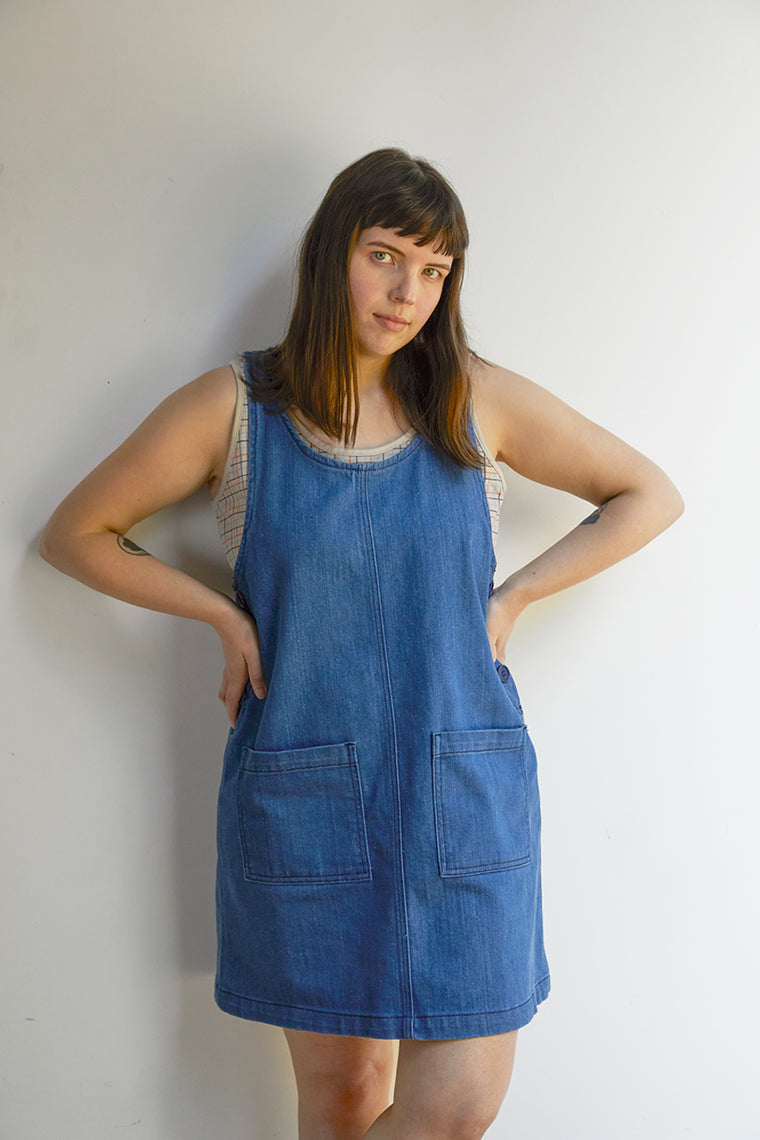 denim jumper dress