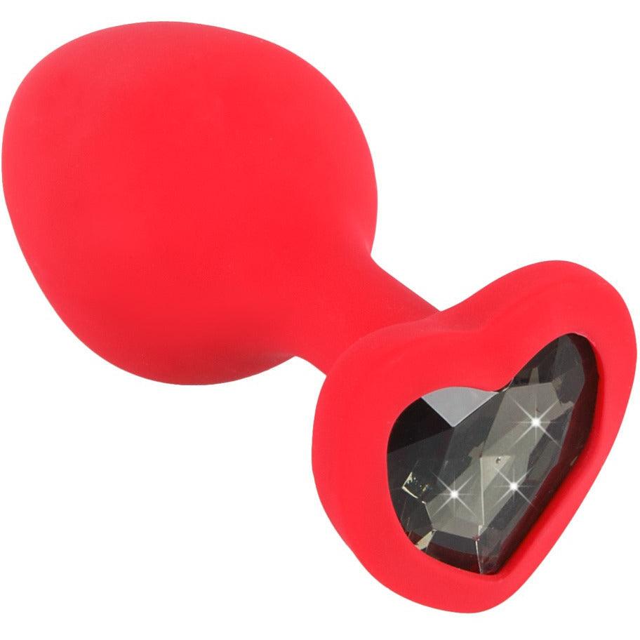 Image of Analplug Heart Silicone medium
