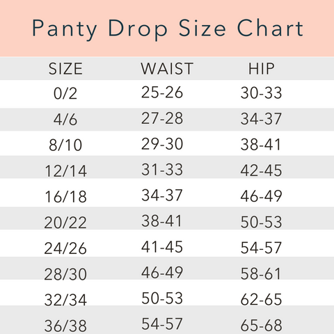 Sunkissed Size Chart – Panty Drop