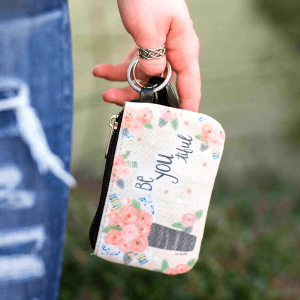 Essentials & ID Holder Keychain Wallet – The Just Because Gift Company