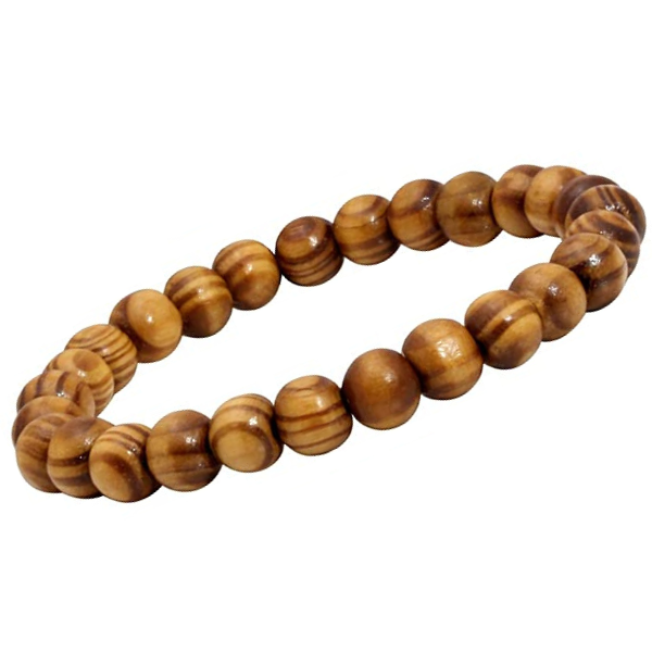 Holy Land Olive Wood Beaded Bracelet | Stacking Stones Bundle Complete Set of 5