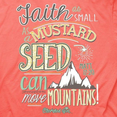 Cherished Girl Mustard Seed Christian T-Shirt | Clothed with Truth