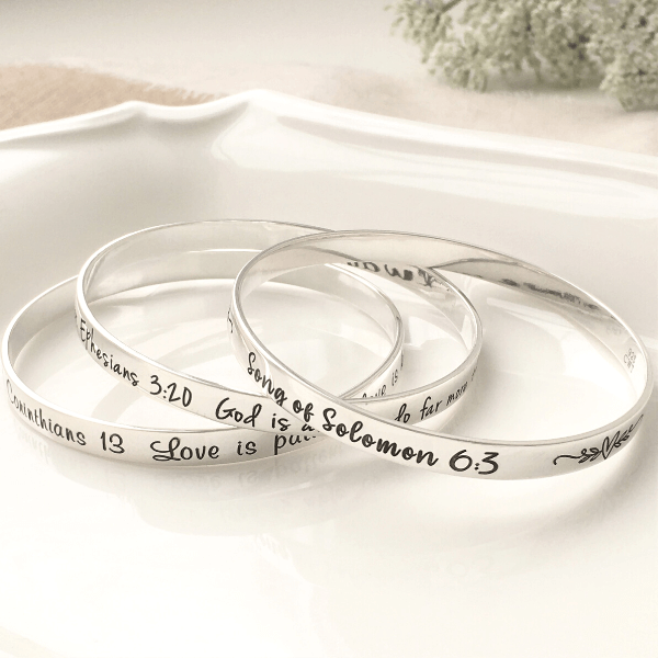 Patience Courage Tranquility Spirit Expandable Charm Bracelet Silver Adjustable Wire Bangle One Size Fits All Gift Spirit Lead Me Where My Trust Is