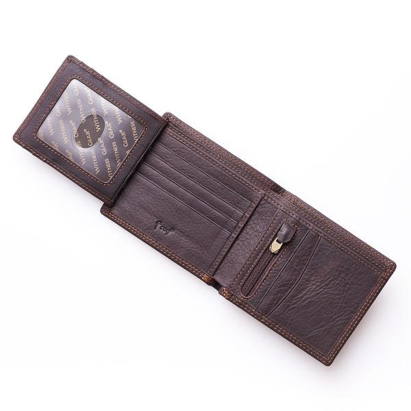 Genuine Leather Men's Wallet | Strong & Courageous | Joshua 1:9 ...