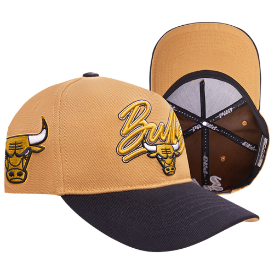 NBAProStandardBullsScriptPinchFrontSnapback 3