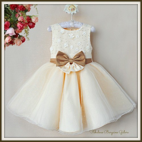 flower girl dresses cream