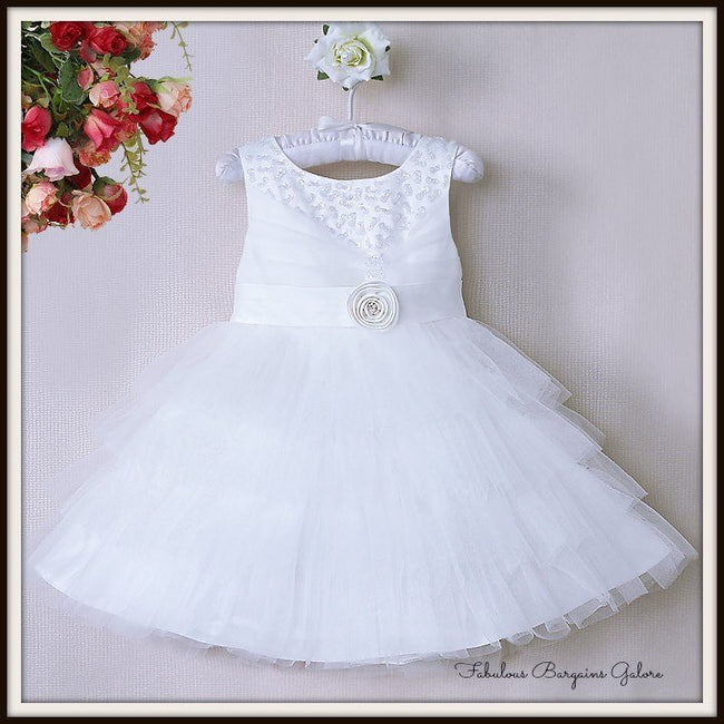 white little girl bridesmaid dresses