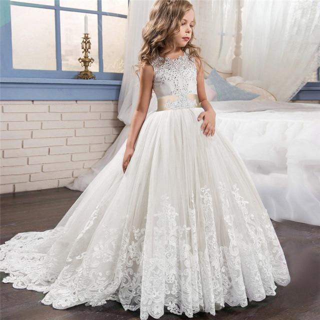 white dress for 4 year girl