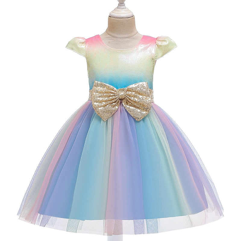 Rainbow party dress girl up to age 10 years– Fabulous Bargains Galore