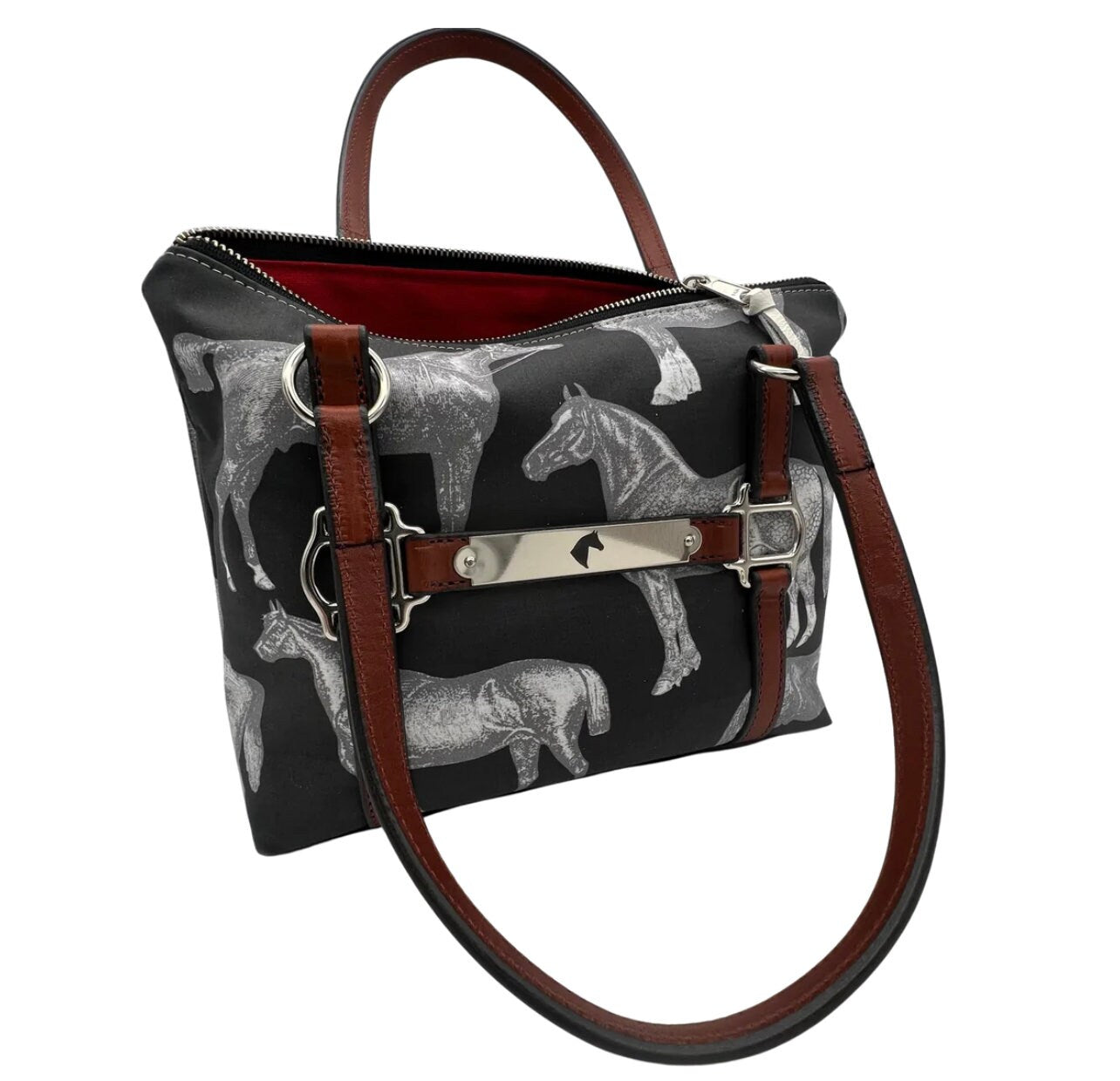 Rebecca Ray Stable Satchel in Black Equus