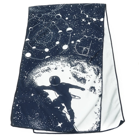 Hiking Cooling Towel Geometry Shinning Print Soft Ice Instant Towel