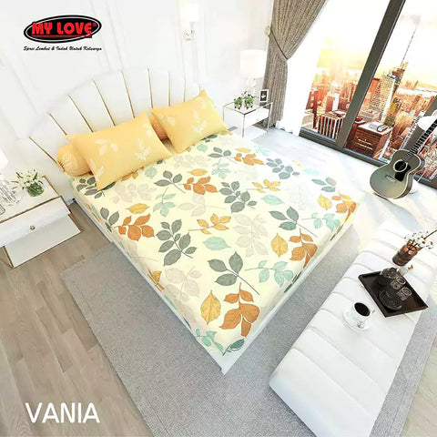 ALL NEW MY LOVE Sprei King Fitted Bantal 4 180x200 Vania - My Love Bedcover