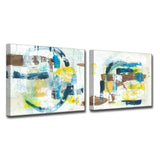 'Sun & Shade' 2-Pc Wrapped Canvas Abstract Wall Art Set – Ready2HangArt