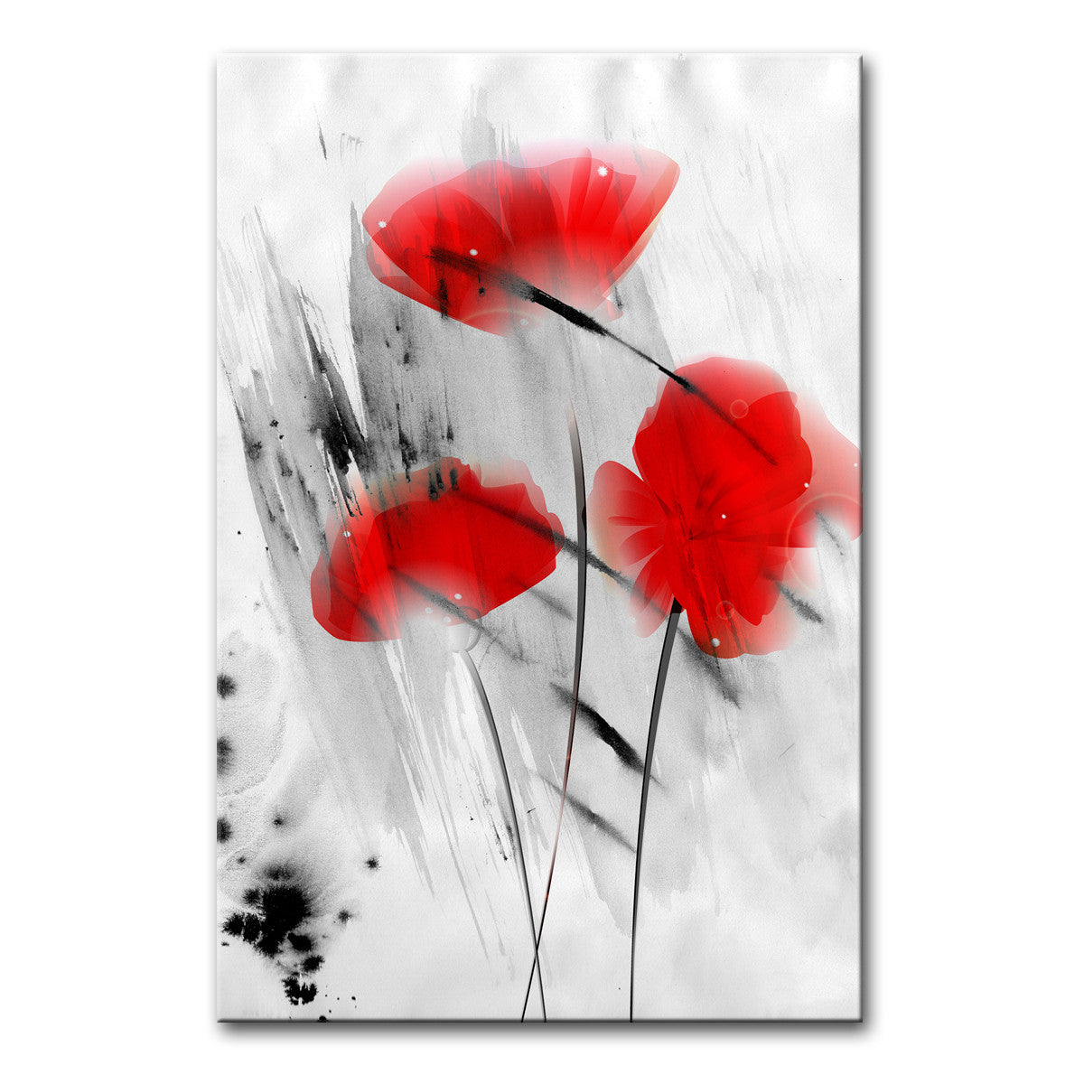 Painted Petals III' Wrapped Canvas Wall Art – Ready2HangArt