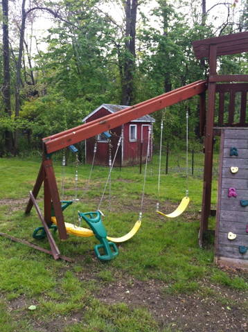 used wooden swing sets