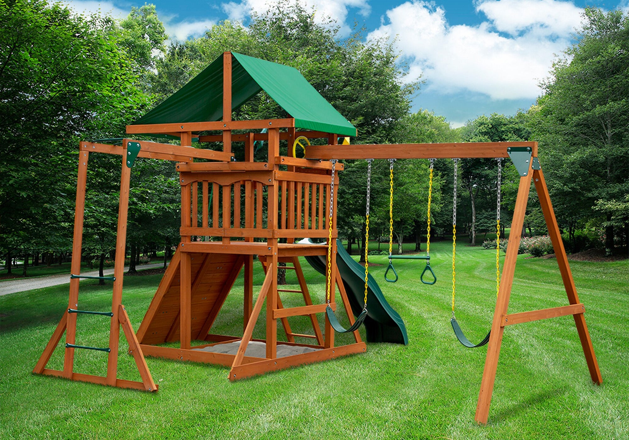 playset with monkey bars