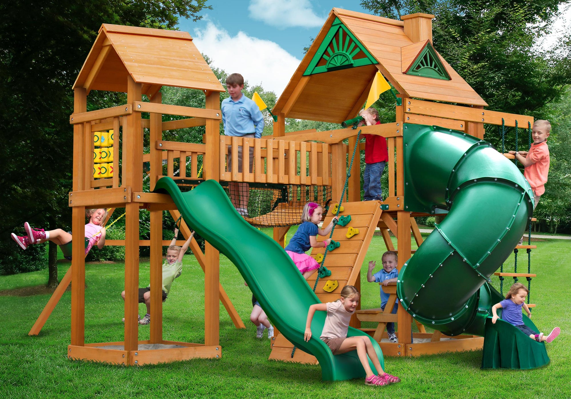 wooden playsets installation included