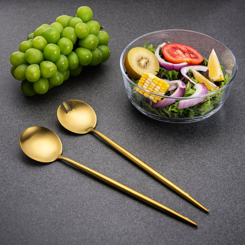 Gold Serving Spoons Forks Serving Utensils Set Silverware Cake Cutter spatula Gold Metal Chopsticks knife Spoon Fork set reusable vajillas modernas para 8 personas utensils palillos chinos juego asianwear chapstick chopstix chop sticks washable xmas gift