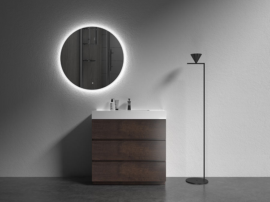 modern wood bathroom vanity