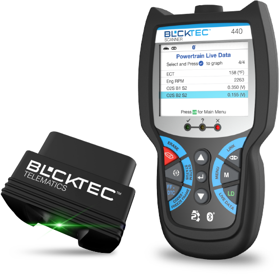BLCKTEC OBD2 car diagnostics tools with Bluetooth connectivity for diagnosing car problems and check engine lights
