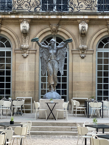 Paris Courtyard Musee Carnavalet Angel Statue
