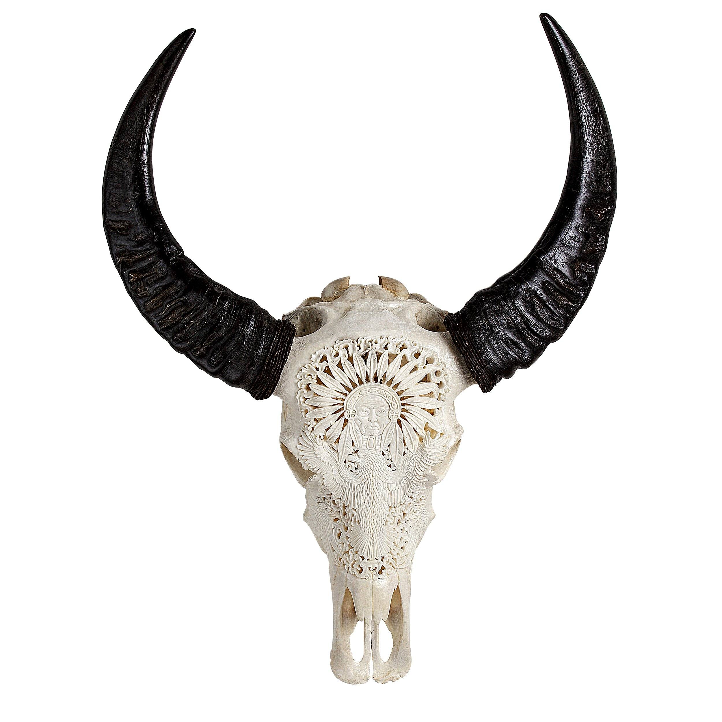 Buffalo Skull Indian & Eagle – Skull Bliss