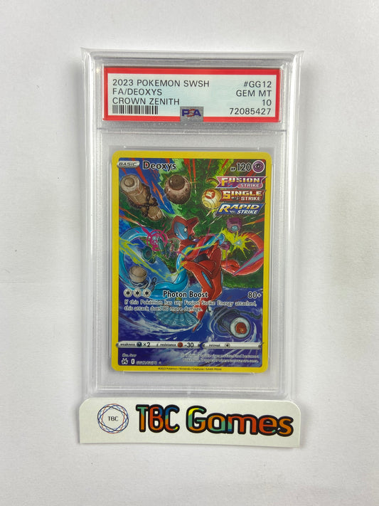 Deoxys VSTAR Universe 223/172 SAR s12a Japanese PSA 10 – TBC Games