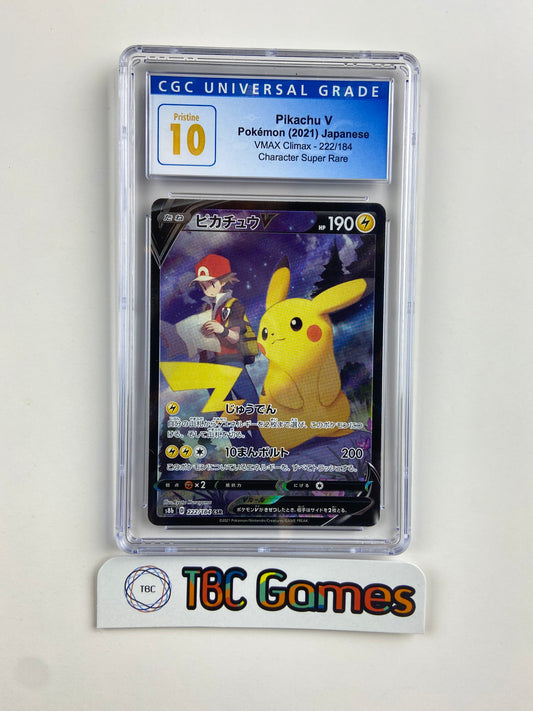 Ash Pikachu VMAX Pokemon Card 