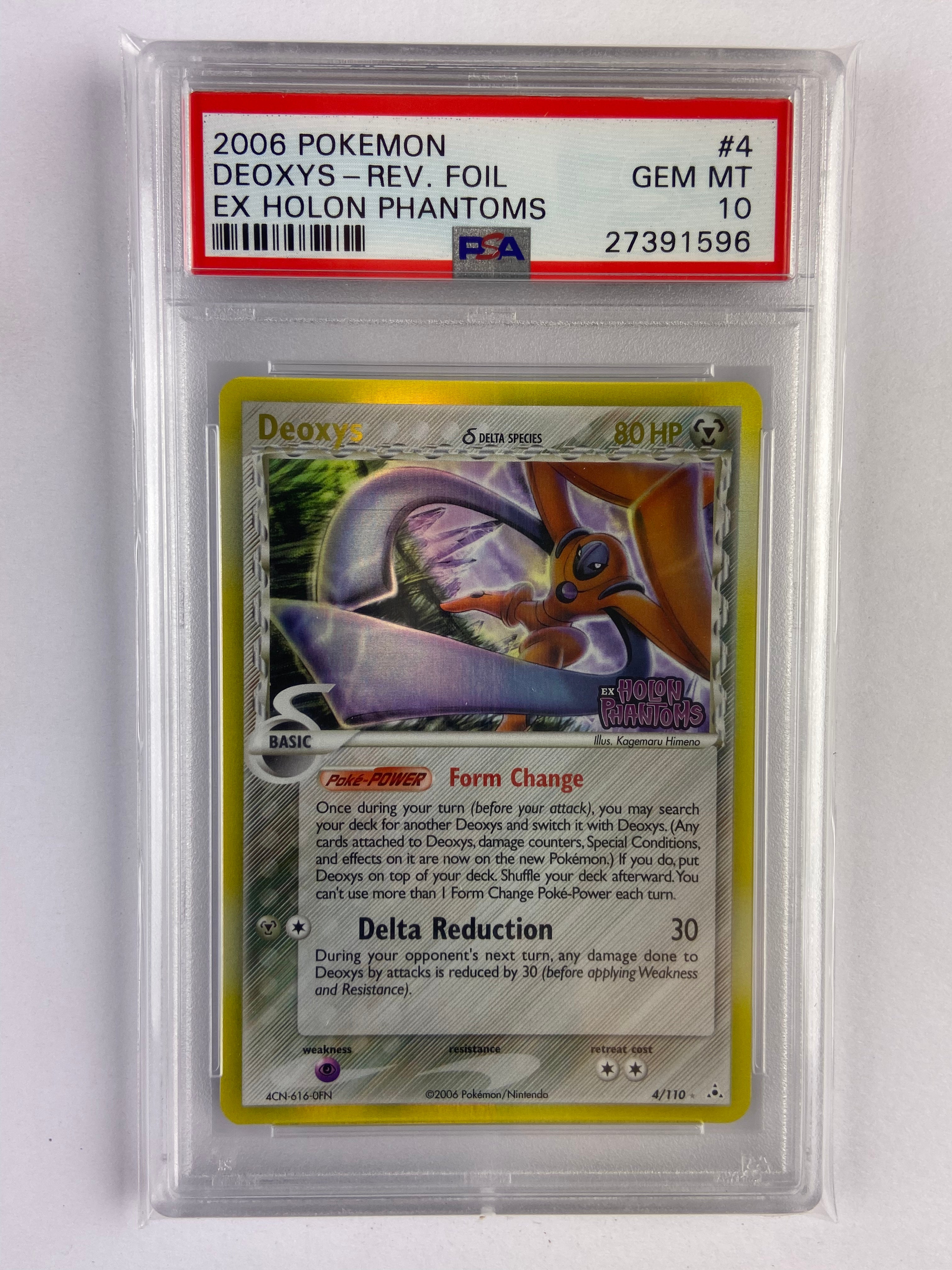 Deoxys EX Holon Phantoms 4/110 Holo Rare Pokemon Card CGC 9.5 GEM MINT  PSA 海外 即決