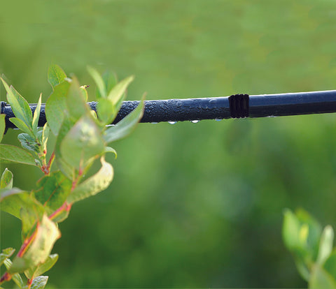 use of straight connectors - drip irrigation system