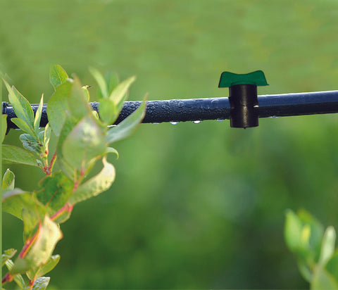 use of straight connectors with tap - drip irrigation system