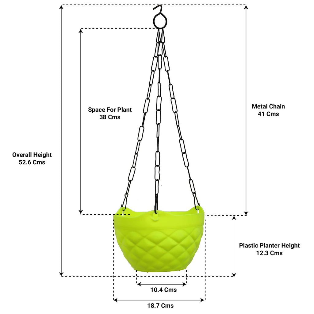 Diamond Hanging Basket Mixed Colours (Set of 5) – TrustBasket