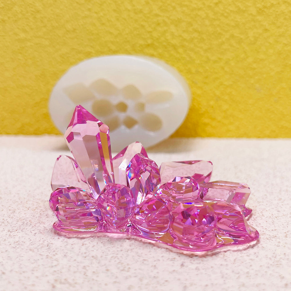 Sparkle Crystal Cluster Silicone Mold For Resin Handmade #6