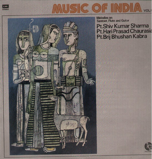 Music of India - Melodies on Santoor, Vol 1 Classical Vinyl LP