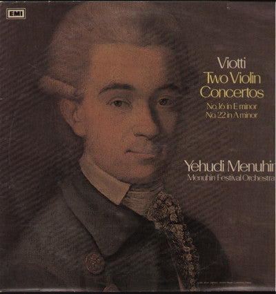 Yehudi Menuhin - Viotti - Two Violin Concertos - Classical Vinyl LP