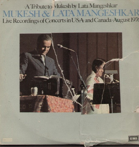 Mukesh and Latha - a tribute to Mukesh by Lata Mangeshkar, Compilations Vinyl LP