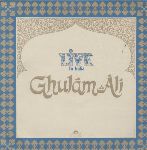 Live In India Ghulam Ali Ghazal Vinyl LP- Dual LP - Rare Item