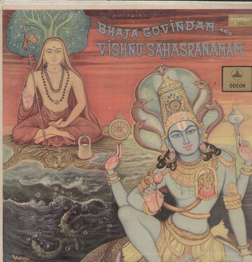 Bhaja Govindam And Vishnu Sahasranamam Devotional Vinyl LP- First Press