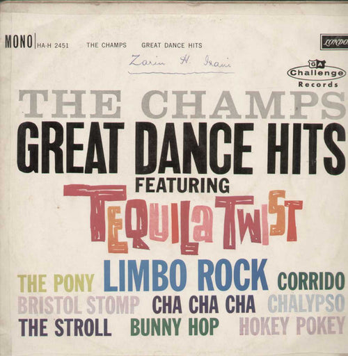 The Champs Great Dance Hits Featuring Tequila Twist English Vinyl LP