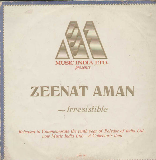 Zeenat Aman Irresistible Bollywood Vinyl LP