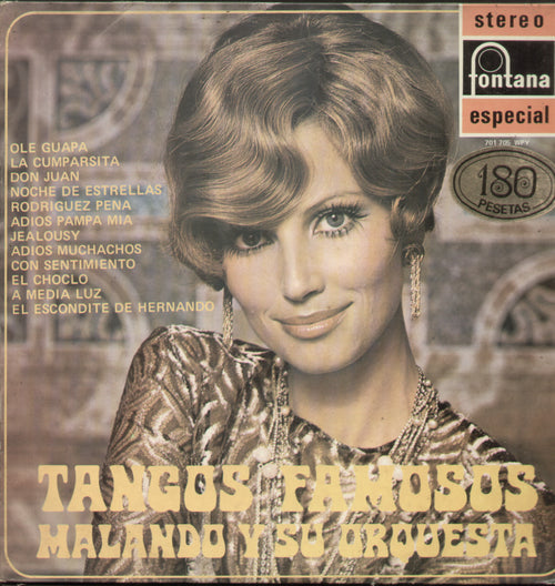 Tangos Famosos Malando Y Su Orquesta - English Bollywood Vinyl LP