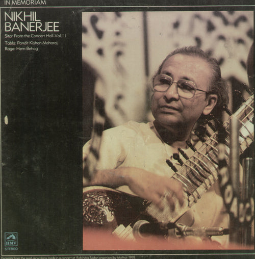 In Memoriam Nikhil Banerjee Sitar From The Concert Hall Vol. II - Classical Bollywood Vinyl LP