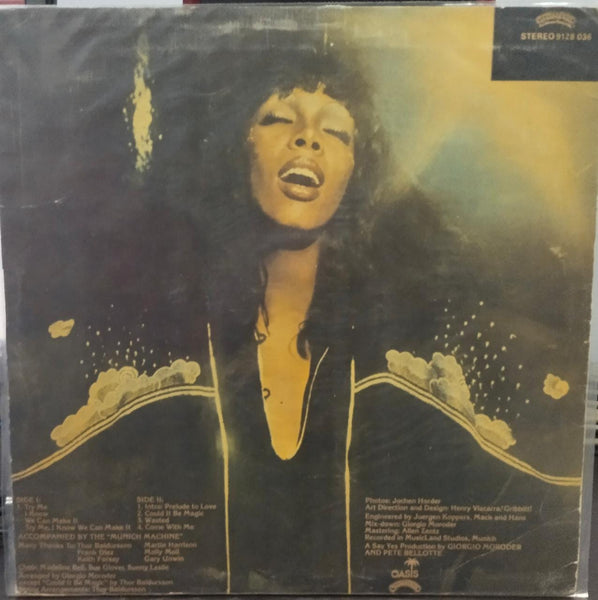 Donna Summer A Love Trilogy 1976 English Vinyl Record Lp