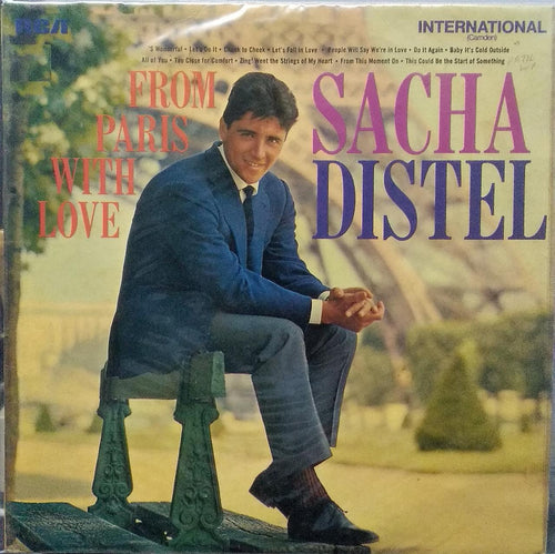 "FROM PARIS WITH LOVE SACHA DISTEL" English vinyl LP