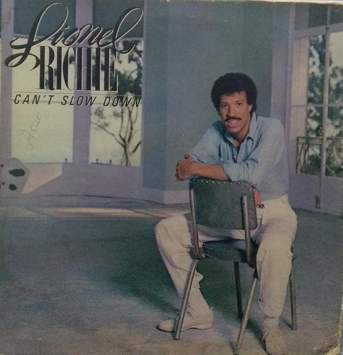 "CAN'T SLOW DOWN LIONEL RICHIE" English vinyl LP