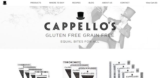 online store - cappellos