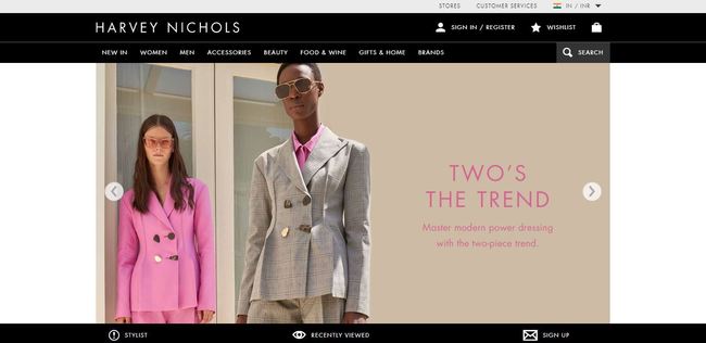 online store - harvey nichols